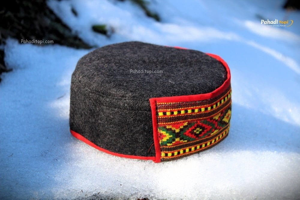 Ethnic Himachali Pahadi Cap Traditional Topi For Cultural Wear 