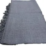 HimalayanKraft Men’s Shawl- Pure Wool Men Shawl- Grey Loi/Loe/Shawl