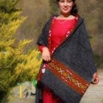 Himalayan Women Wool Shawl Purely Hand Woven Handloom