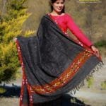 Himalayan Women Wool Shawl Purely Hand Woven Handloom