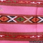 Purely Hand Weaved Woolen Kullu Handloom Shawl (Pink)-www.himalayankraft.in