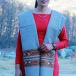 Kullu Design Pure Hand Woven Wool Handloom Shawl (Grey)- www.himalayankraft.in