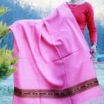 Pink Hand Woven Pure Wool Indian Shawl Himachal Handloom -www.himalayankraft.in