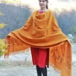 Pure Wool Kullu Hand Weaving Handloom Shawl Flower Embroidery-www.himalayankraft.in