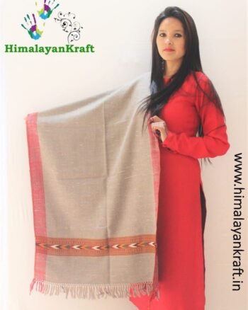 HimalayanKraft Handwoven Pure Wool Kullu Handloom Stole-himalayankraft.in