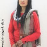 HimalayanKraft Handwoven Pure Wool Fringed Kullu Stole-www.himalayankraft.in