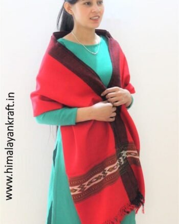 Kullu Handloom Pure Wool Hand Woven Scarf Stole for Ladies- himalayankraft.in