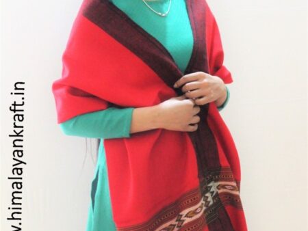 Kullu Handloom Pure Wool Hand Woven Scarf Stole for Ladies- www.himalayankraft.in