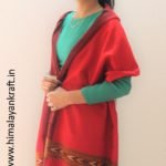 HimalayanKraft’s Handloom Ultra-Light Pure Wool Kullu Stole (Red)-www.himalayankraft.in