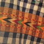 HimalayanKraft’s Black White Stripped Traditional Design Kullu Stole-www.himalayankraft.in