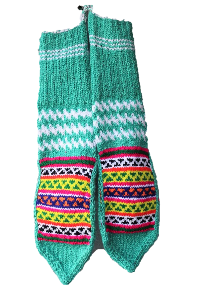 Himalayankraft Authentic Hand Knitted Ankle Length Socks for Kids and Baby