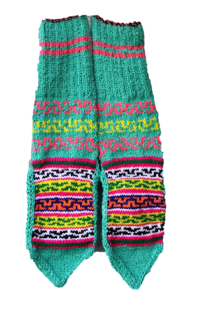 Himalayankraft Authentic Hand Knitted Ankle Length Socks for Kids and Baby