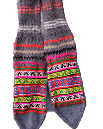 Himalayankraft Authentic Hand Knitted Ankle Length Socks for Kids and Baby