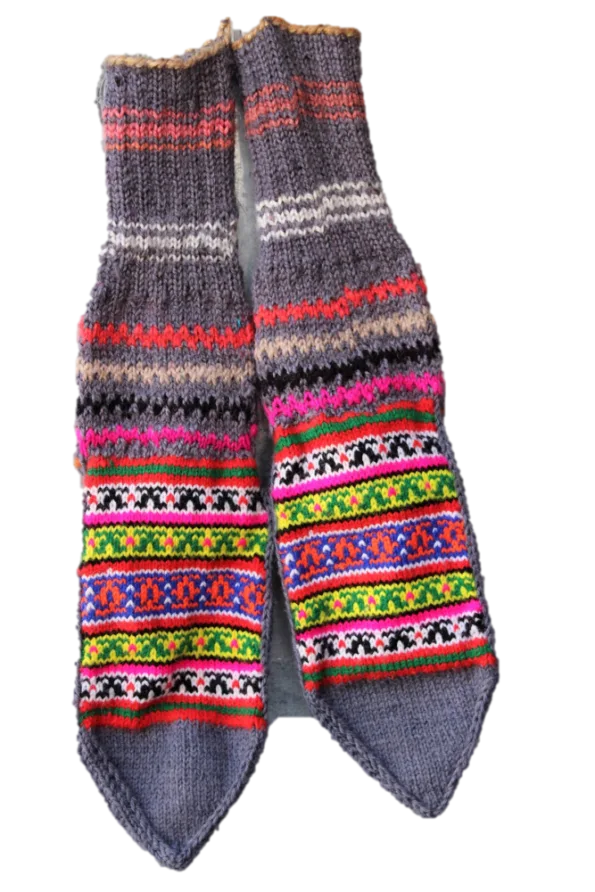 Himalayankraft Authentic Hand Knitted Ankle Length Socks for Kids and Baby