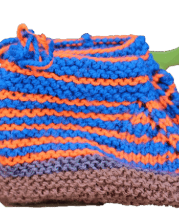 Hand Knitted Baby Woolen Booties (0-24 Months) 3 Pair- Blue Color