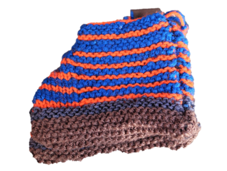 Hand Knitted Baby Woolen Booties (0-24 Months) 3 Pair- Blue Color