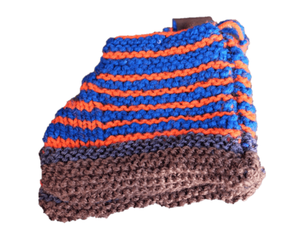 Hand Knitted Baby Woolen Booties (0-24 Months) 3 Pair- Blue Color