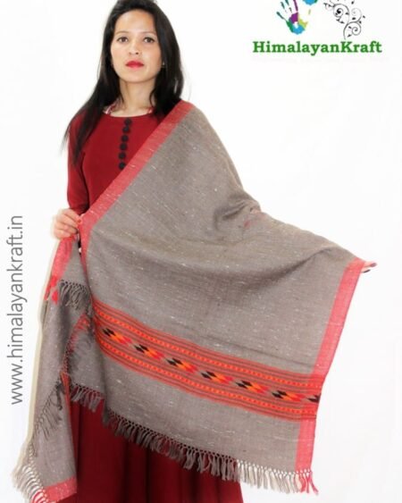 HimalayanKraft Handwoven Pure Wool Kullu Handloom Stole