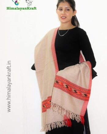 HimalayanKraft Handwoven Pure Wool Kullu Handloom Stole