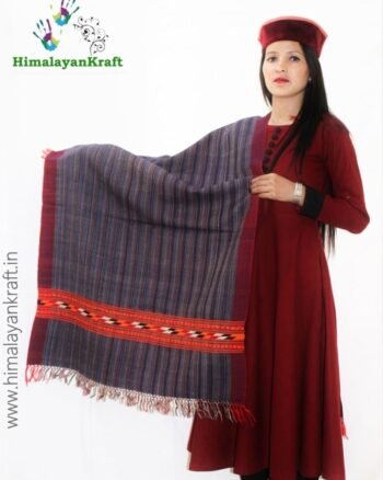 Purely Hand Woven Pure Wool Kullu Handloom Stole Scarf