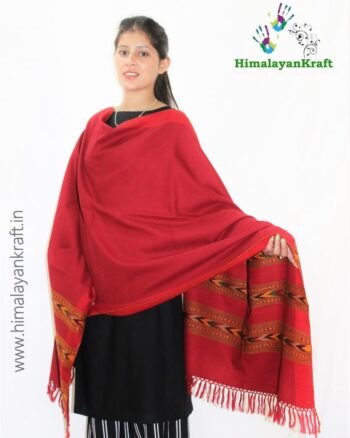 Authentic Hand Woven Pure Wool Kullu Handloom Stole