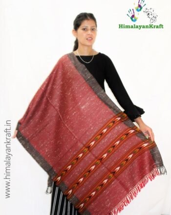 Authentic Hand Woven Pure Wool Kullu Handloom Stole