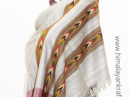 HimalayanKraft Handwoven Pure Wool Kullu Handloom Stole-www.himalayankraft.in