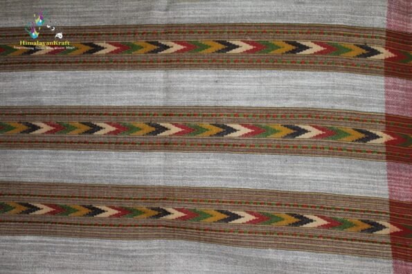 HimalayanKraft Handwoven Pure Wool Kullu Handloom Stole-www.himalayankraft.in