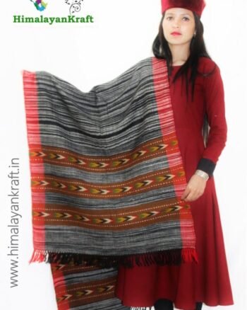 HimalayanKraft Handwoven Pure Wool Kullu Handloom Stole-himalayankraft.in
