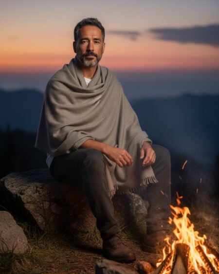 Angora Wool Handloom Woven Shawls From Kullu Lohi Chadar 1