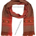 Kullu Loom Wool Stole (Brown)www.himalayankraft.in