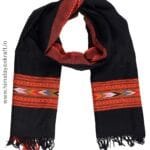 Kullu Loom Wool Stole (Ms Black)www.himalayankraft.in