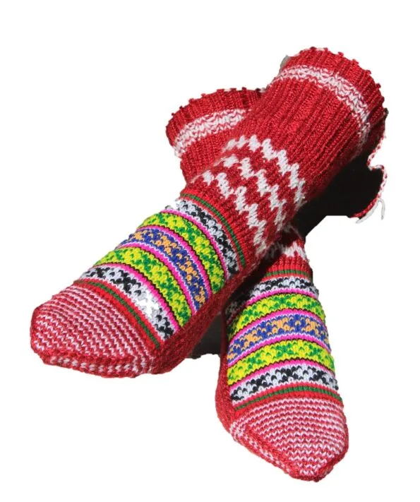 Himalayankraft Authentic Hand Knitted Calf Length Socks for Unisex