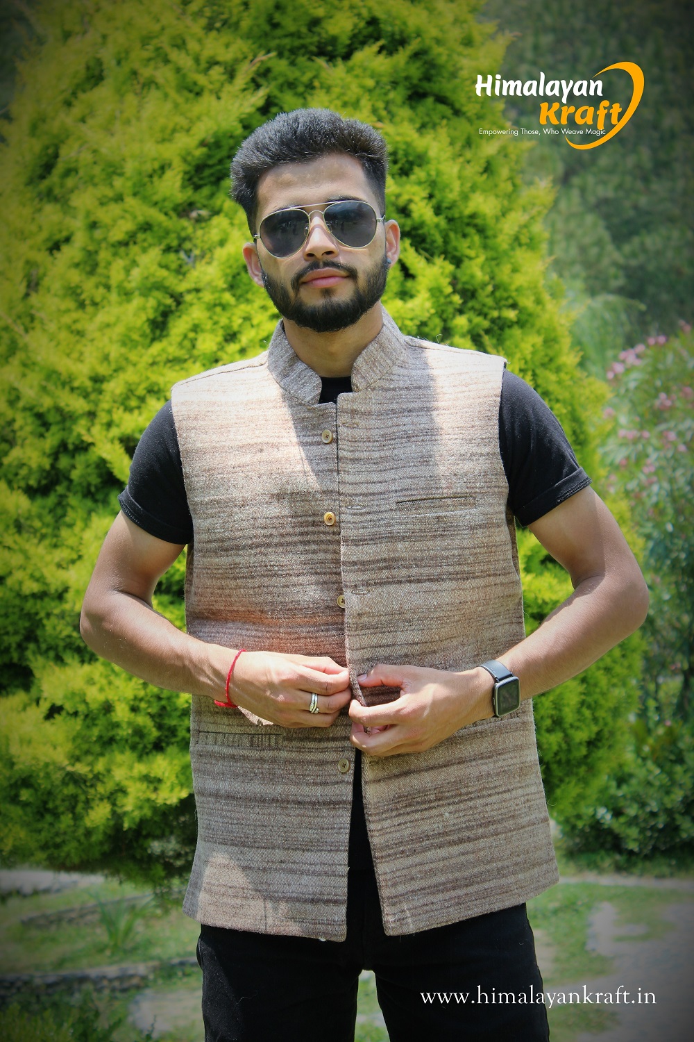 Buy Beige 3-Piece Ethnic Suit for Men by Modi Jacket Online | Ajio.com