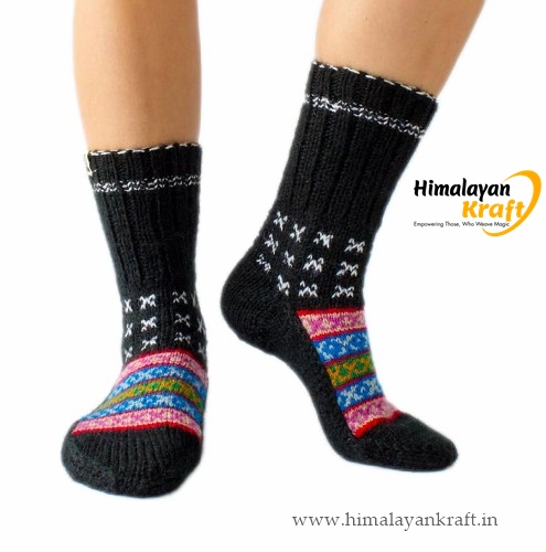 Handmade Wool Socks, Woolen Socks, Hand Made Cozy Sokcs, Warm