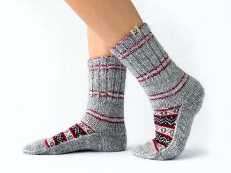 Himalayankraft Authentic Hand Knitted Calf Length Socks for Unisex