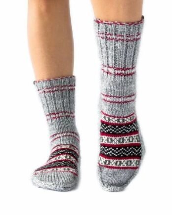 Himalayankraft Authentic Hand Knitted Calf Length Socks for Unisex