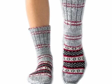 Himalayankraft Authentic Hand Knitted Calf Length Socks for Unisex