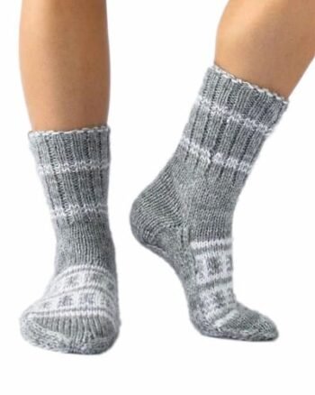 Himalayankraft Authentic Hand Knitted Calf Length Socks for Unisex