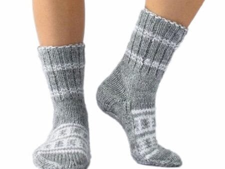 Himalayankraft Authentic Hand Knitted Calf Length Socks for Unisex