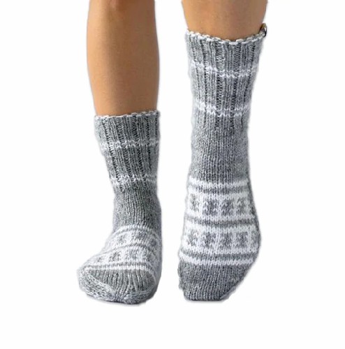 Himalayankraft Authentic Hand Knitted Calf Length Socks for Unisex
