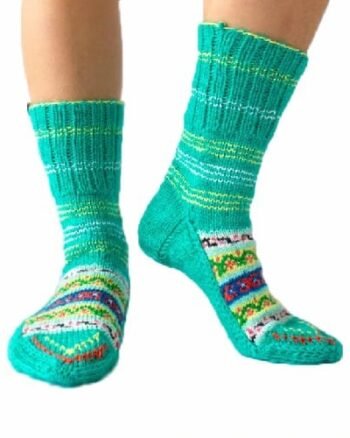 Himalayankraft Authentic Hand Knitted Calf Length Socks for Unisex