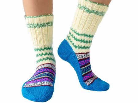 Himalayankraft Authentic Hand Knitted Calf Length Socks for Unisex