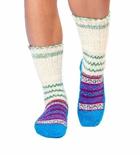 Himalayankraft Authentic Hand Knitted Calf Length Socks for Unisex