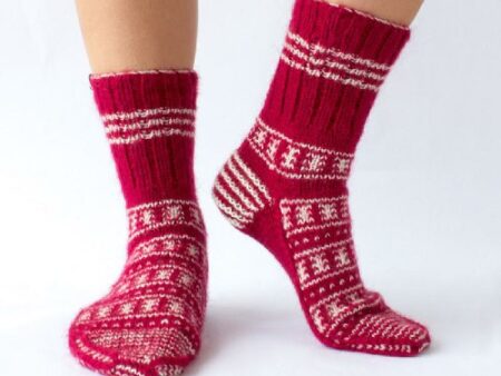 Himalayankraft Hand Knitted Calf Lenght Socks