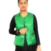 Brocade Short Sadri Jacket Light Green