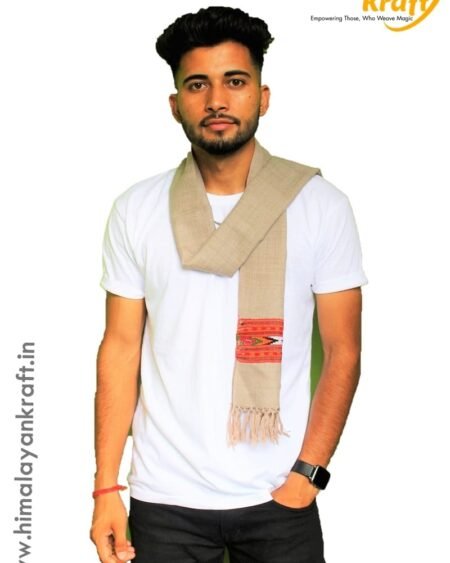 Authentic Kullu Loom Woven Woolen Men's Muffler