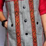 HimalayanKraft Ladies Kullu Hand Woven Design Short Jacket Grey-2