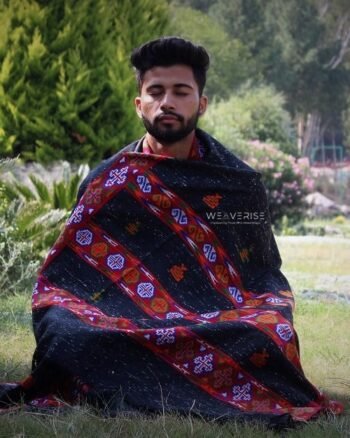 Spiritual Sanctuary: Luxe Wool Meditation Shawl For Peace