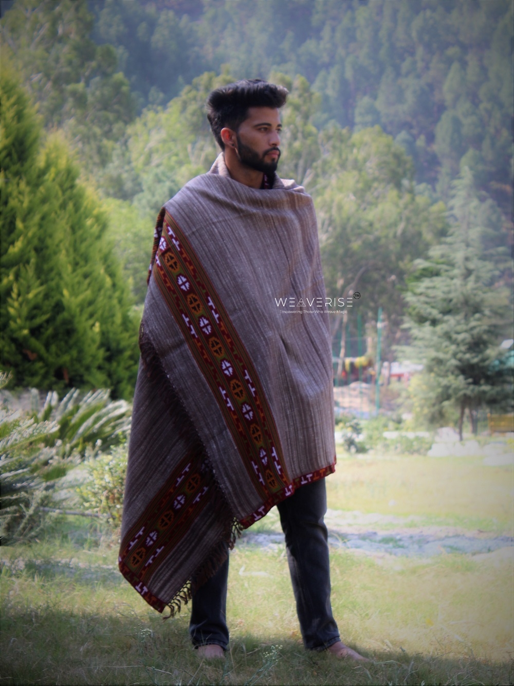Men's Shawl Online - Loom Himalaya- The Art Of Looms From Himalaya